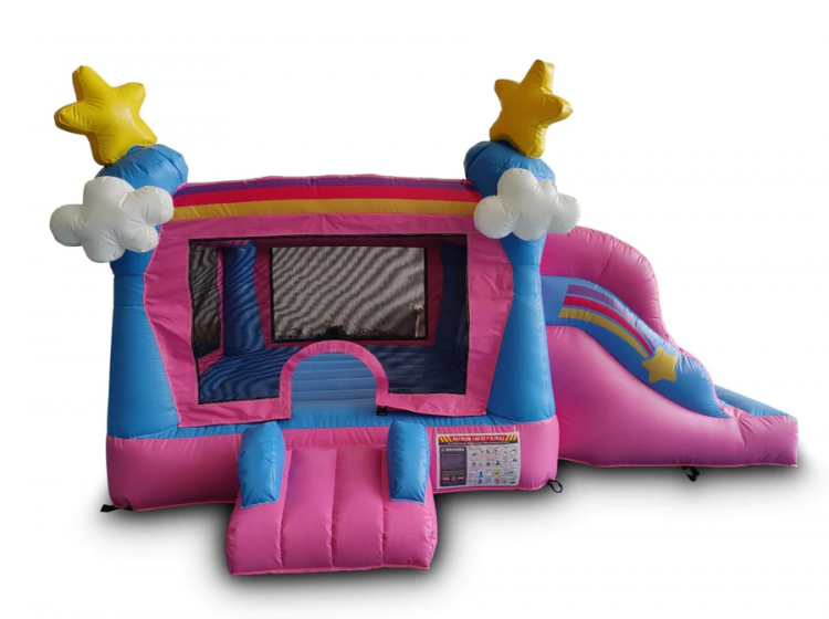 Mini Enchanted Bounce House Slide