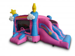 Mini Enchanted Bounce Slide Mini Enchanted Bounce House Slide