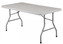 Plastic Rectangular Table 6 Ft.