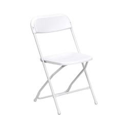 Plastic Folding Chair- White